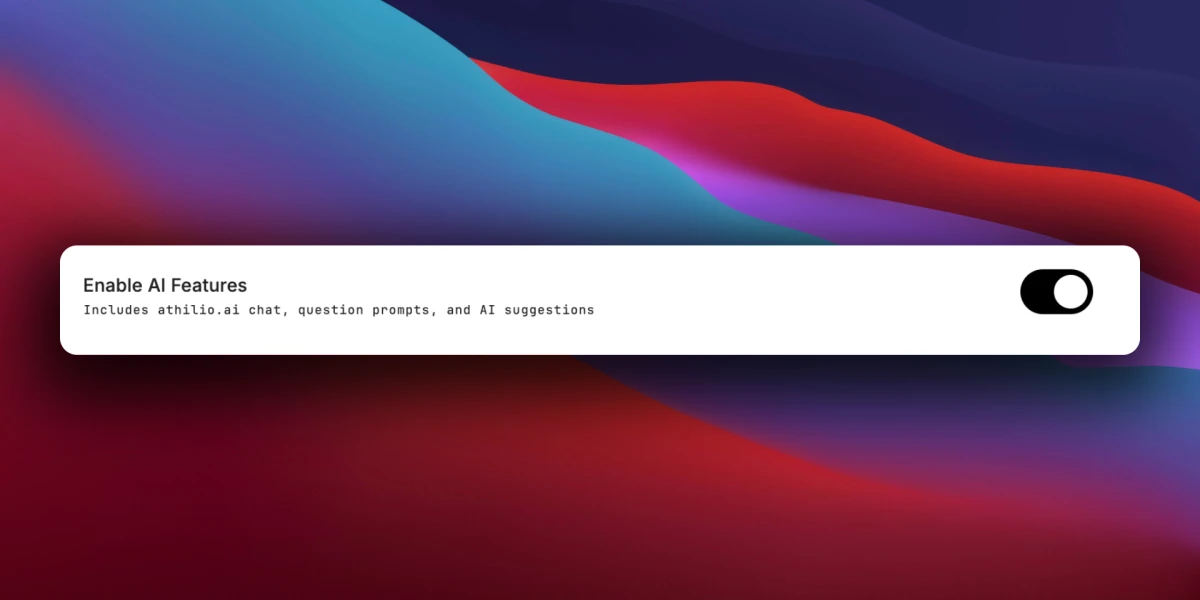 Disable AI toggle setting